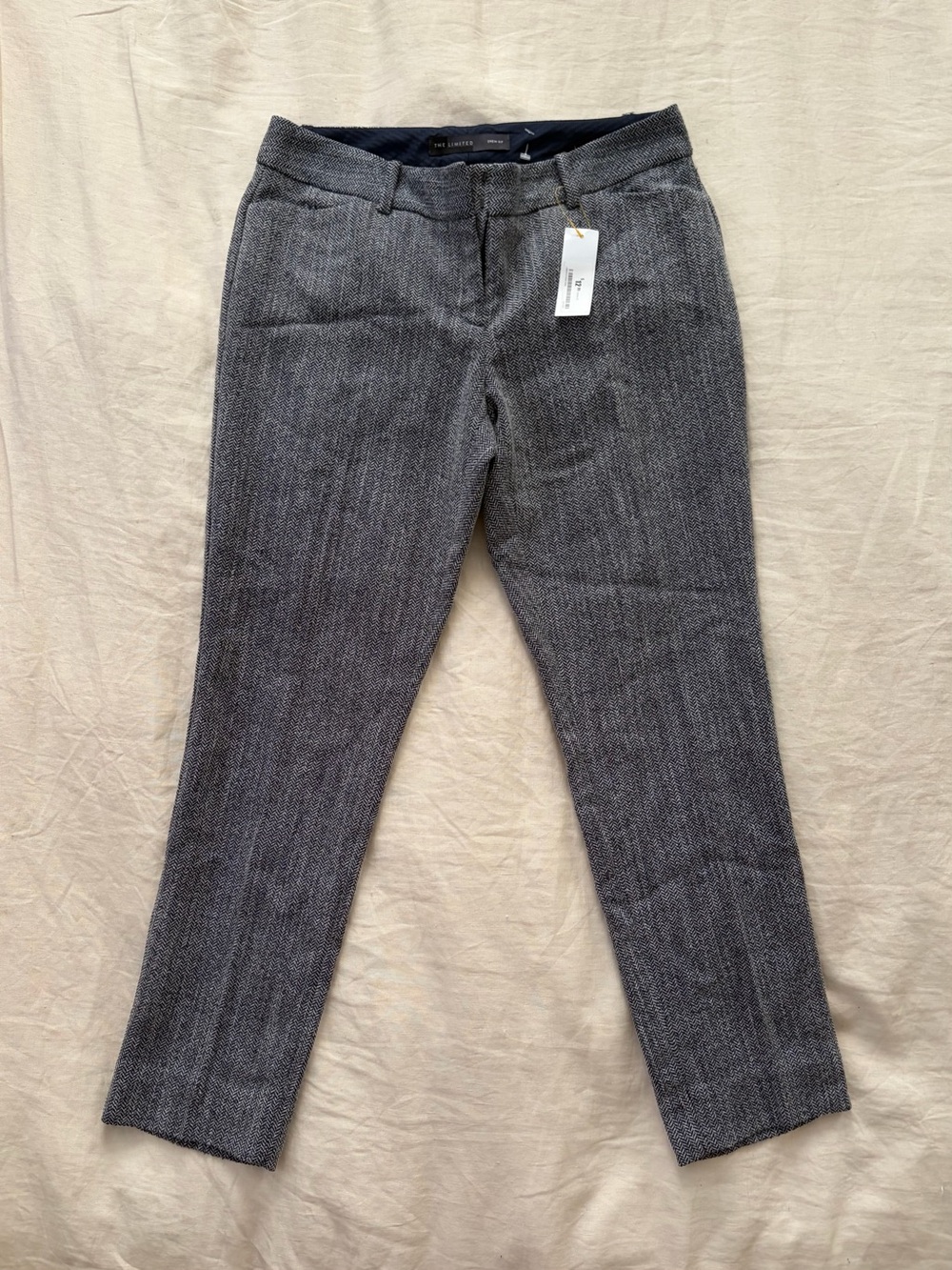 The Limited Women's Gray Straight-Leg Tailored Pants